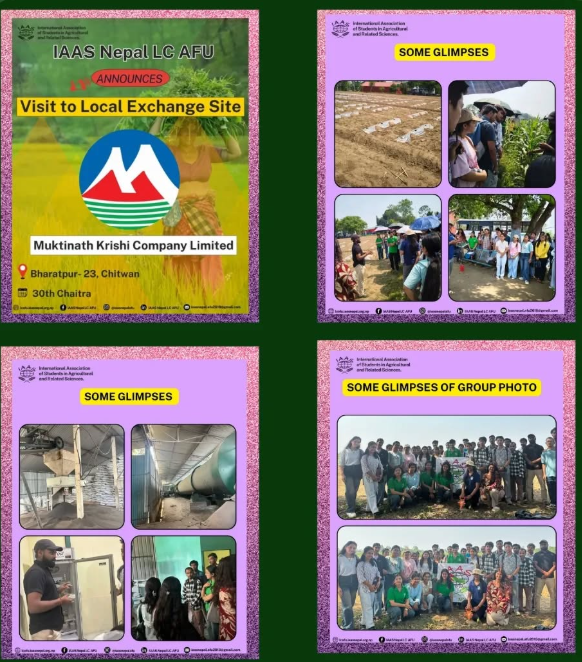 Visit to Local Exchange Site Muktinath Krishi Company